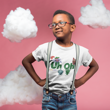 Load image into Gallery viewer, Uh Oh Milo! Mischief Makers White T-Shirt