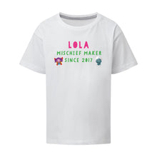 Load image into Gallery viewer, Uh Oh Milo! Mischief Maker Since Personalised T-Shirt
