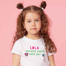 Load image into Gallery viewer, Uh Oh Milo! Mischief Maker Since Personalised T-Shirt