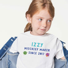Load image into Gallery viewer, Uh Oh Milo! Mischief Maker Since Personalised T-Shirt