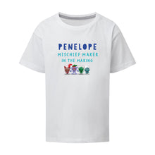 Load image into Gallery viewer, Uh Oh Milo! Mischief Maker In the making Personalised T-Shirt
