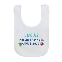 Load image into Gallery viewer, Uh Oh Milo! Mischief Maker since - Personalised Bib