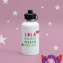 Load image into Gallery viewer, Uh Oh Milo! Mischief Maker since Personalised Water bottle