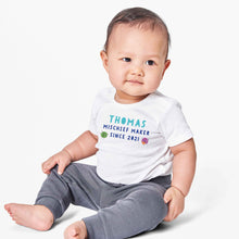 Load image into Gallery viewer, Uh Oh Milo! Mischief Maker since - Personalised Baby Grow