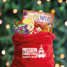 Load image into Gallery viewer, Uh Oh Milo! The Excited Elf storybook supporting Cash for Kids Mission Christmas
