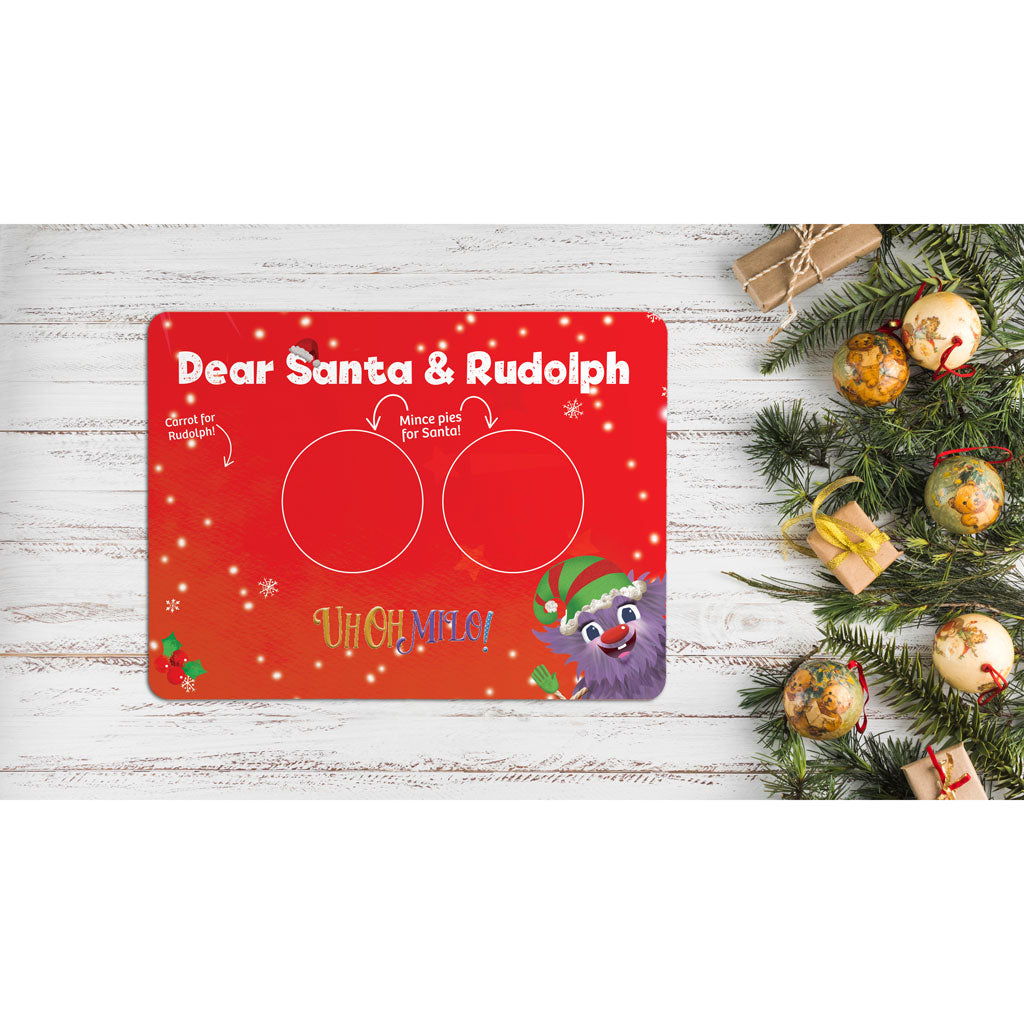 Uh Oh Milo! Dear Santa & Rudolph - Placemat