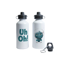 Load image into Gallery viewer, Uh Oh Milo! Gobbling Goblins Water bottle - blue
