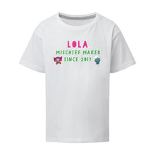 Load image into Gallery viewer, Uh Oh Milo! Mischief Maker Since Personalised T-Shirt

