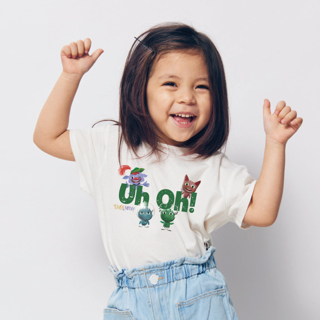 Uh Oh Milo! Mischief Makers White T-Shirt